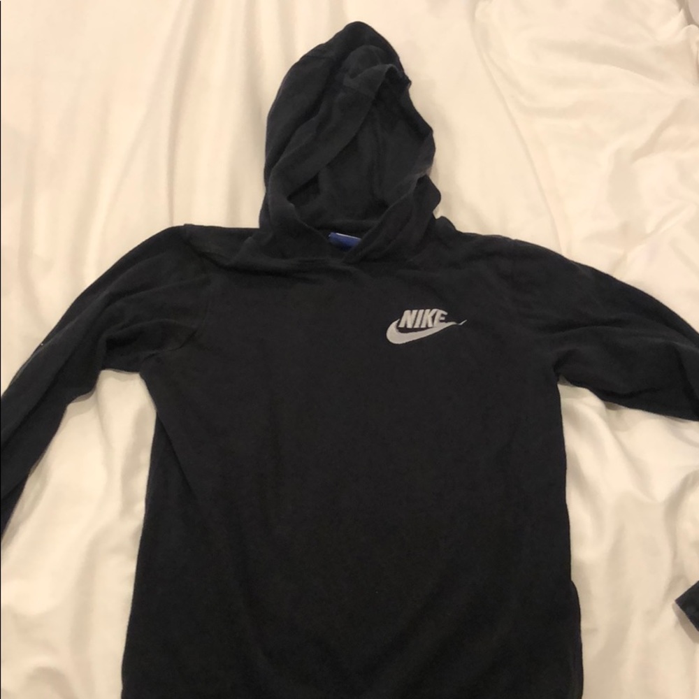 Nike black thin hoodie long sleeve